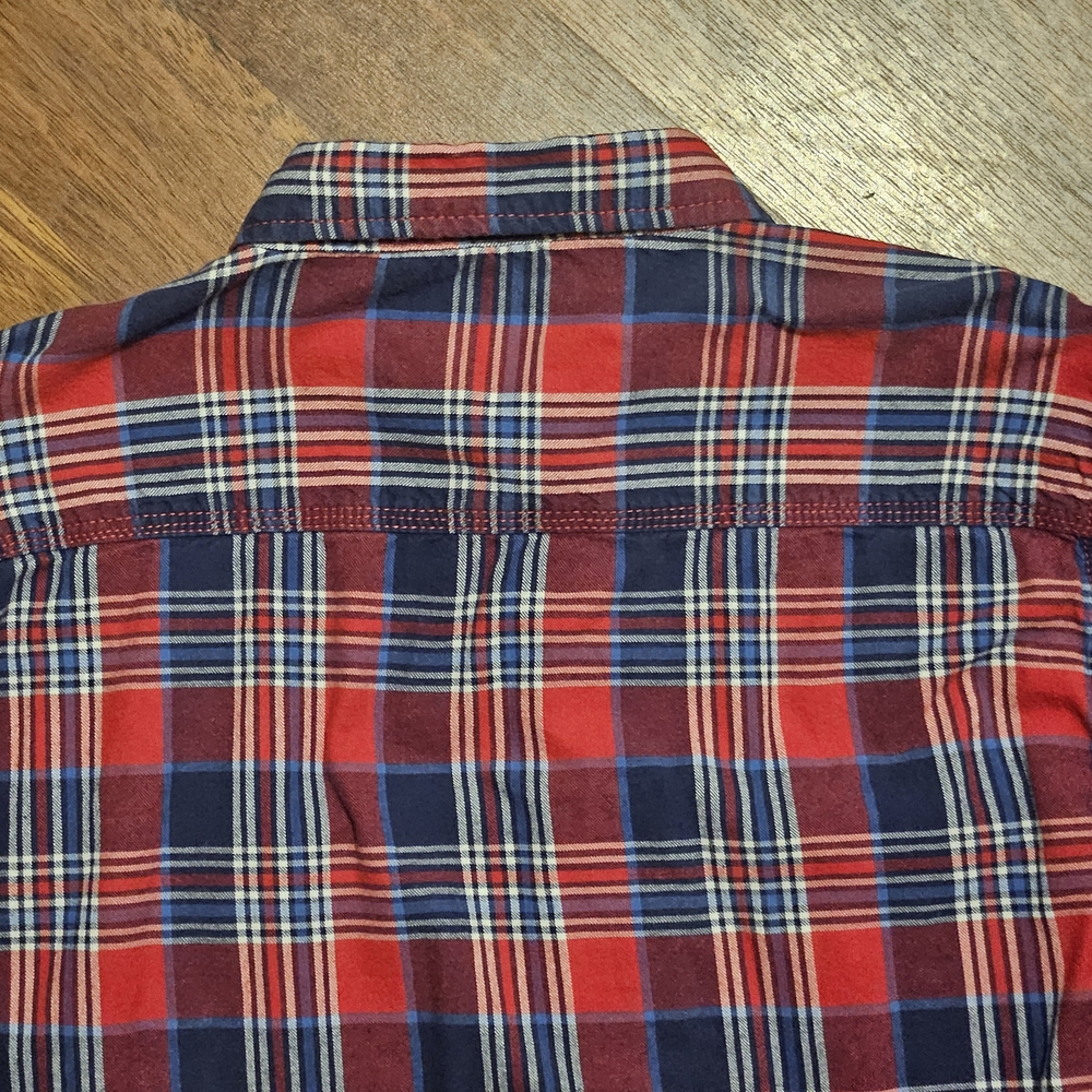 NAUTICA mens thin flannel long-sleeve Shirt SIZE LARGE MULTICOLOR LL30 - Picture 10 of 16